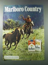 1981 Marlboro Cigarettes Ad - Marlboro Man, Cowboy - £14.50 GBP