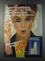 1981 Max Factor Extra-Long Thick-Lash Mascara Ad - £14.55 GBP