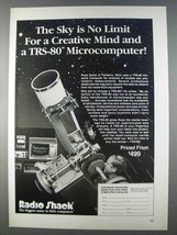 1980 Radio Shack TRS-80 Computer Ad - Sky No Limit - £14.74 GBP