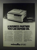 1981 Minolta EP310 Copier Ad - A Business Partner - £13.80 GBP