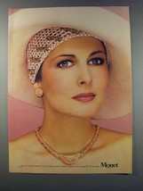 1981 Monet Calypso Collection Necklace and Earrings Ad - £14.53 GBP