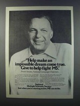 1981 National Multiple Sclerosis Ad - Frank Sinatra - £14.78 GBP