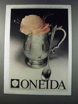 1981 Oneida Henry Wills Mug & Omni Iced Drink Spoon Ad - £14.53 GBP