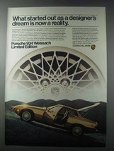 1981 Porsche 924 Weissach Limited Edition Ad - Dream - $18.49