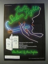 1980 Salem Lights Cigarettes Ad - Taste - $18.49