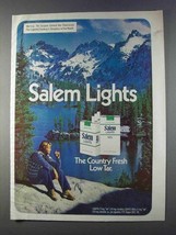 1980 Salem Lights Cigarettes Ad - Country Fresh - $18.49