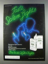 1980 Salem Lights Cigarettes Ad - Taste Salem Lights - $18.49