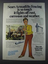 1980 Sears Armadillo Fencing Ad - So Tough - £14.78 GBP