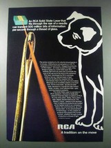 1981 RCA Solid State Laser Ad - Eye of a Needle - £14.44 GBP