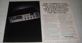 1980 Sony STR-V55 Receiver Ad - Transistorized - £14.53 GBP