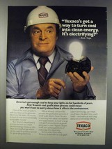 1981 Texaco Oil Ad - Bob Hope - Turn Coal Clean - $18.49
