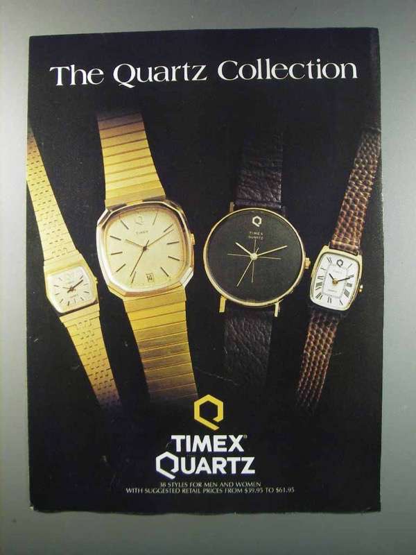 1981 Timex Quartz Watches Ad - The Collection - $18.49
