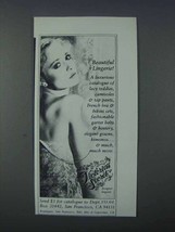 1981 Victoria's Secret Lingerie Ad - Beautiful - NICE - $18.49