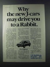 1981 Volkswagen Rabbit Ad - J-Cars Drive You to Rabbit - £14.44 GBP