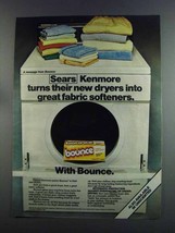 1982 Bounce Dryer Sheets Ad - Sears Kenmore - £14.78 GBP