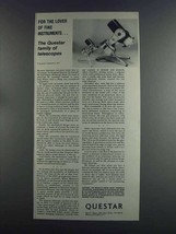 1982 Questar Telescopes Ad - Lover of Fine Instruments - $18.49