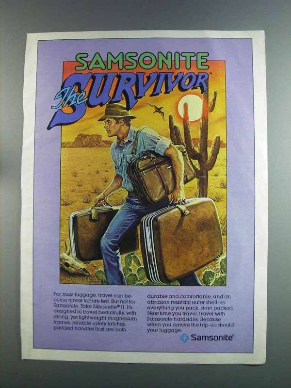 1982 Samsonite Silhouette II Luggage Ad, George Parrish - £14.76 GBP