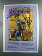 1982 Samsonite Silhouette II Luggage Ad, George Parrish - $18.49
