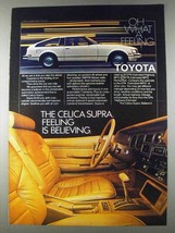 1980 Toyota Celica Supra Ad - Feeling is Believing - $18.49