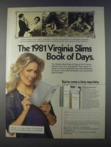 1980 Virginia Slims Lights Cigarettes Ad - Book of Days - £14.54 GBP
