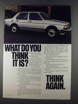 1980 Volkswagen Jetta Ad - What Do You Think It Is? - £14.27 GBP