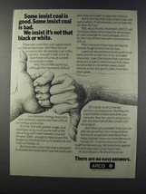 1981 ARCO Oil Ad - It's Not That Black or White - $18.49