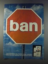 1981 Ban Deodorant Ad - Just a Reminder - £14.77 GBP
