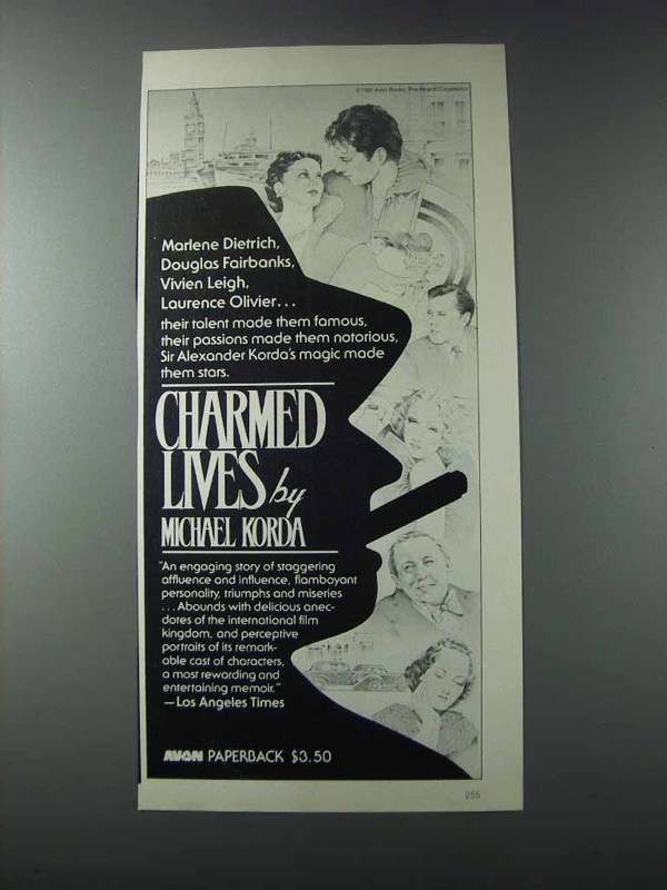1981 Avon Charmed Lives Novel Ad - Micahel Korda - $18.49