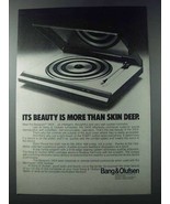 1981 Bang &amp; Olufsen Beogram 3404 Turntable Ad - Beauty - £14.78 GBP