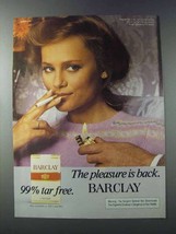 1981 Barclay Cigarettes Ad - Pleasure Back - £14.74 GBP