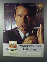 1981 Barclay Cigarettes Ad - The Pleasure is Back - $18.49