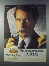 1981 Barclay Cigarettes Ad - The Pleasure is Back - NICE - £14.78 GBP