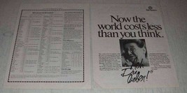 1981 Bell Telephone Ad - The World Costs Less - £14.54 GBP