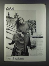 1981 Bloomingdale&#39;s Ad - Chloe Karl Lagerfeld Fashion - £14.78 GBP