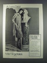 1981 Bloomingdale&#39;s Ad - Missoni jacket, Skirt, Sweater - $18.49