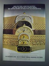 1981 Bulova Accutron Watches Ad - Limited Supply - £14.78 GBP