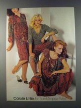 1981 Carole Little for Saint-Tropez West Fashion Ad - £14.78 GBP