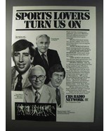 1981 CBS Radio Ad - Curt Gowdy, Win Elliot, Jim Kelly - £14.54 GBP