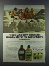 1981 Coppertone Shade and Shade Plus Suntan Lotion Ad - £14.77 GBP