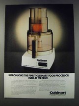 1981 Cuisinart DLC-10E Food Processor Ad - Finest Ever - £13.80 GBP