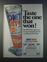1981 Diet Rite Cola Ad - Taste the One That Won! - £14.44 GBP