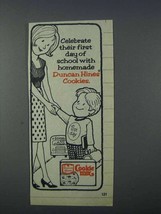 1981 Duncan Hines Cookie Mix Ad - First Day of School - £14.48 GBP