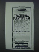 1981 Eddie Bauer Plantation Hat Ad - Traditional - $18.49