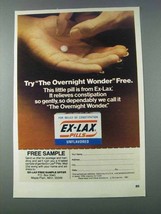 1981 Ex-Lax Pills Ad - The Overnight Wonder - $18.49