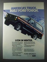1981 Ford Bronco Ad - Lion in Winter - £14.46 GBP