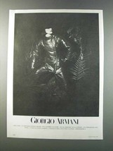 1981 Giorgio Armani  Women's Fashion Ad - £14.78 GBP
