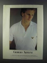 1981 Giorgio Armani Men's Fashion Ad - £14.78 GBP
