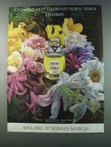 1981 Givenchy L'interdit Perfume Ad - Floral Design - $18.49