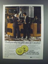 1981 Gold Maple Leaf Ad - Why My Coins are Canadian - £14.78 GBP