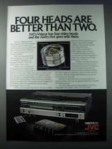 1981 JVC Vidstar VHS Player Ad - Four Heads Are Better - $18.49
